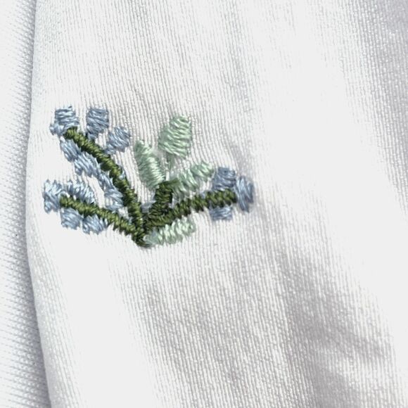 ~ Rachel Zoe 6x Bubble Dress Girls Short Sleeve Embroidery Floral White Dressy - Picture 4 of 12